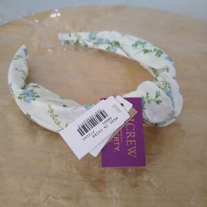 J. Crew Floral Topknot Headband
